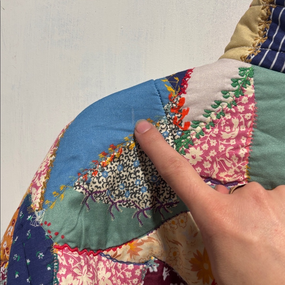 Sezane Multicolor Patchwork Jacket - image 12